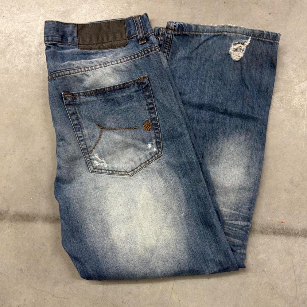 Rocawear Men's Blue and Navy Jeans